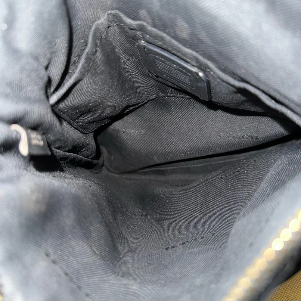 Coach Black Pebbled Leather Kitt Messenger Crossbody Bag - Picture 3 of 10